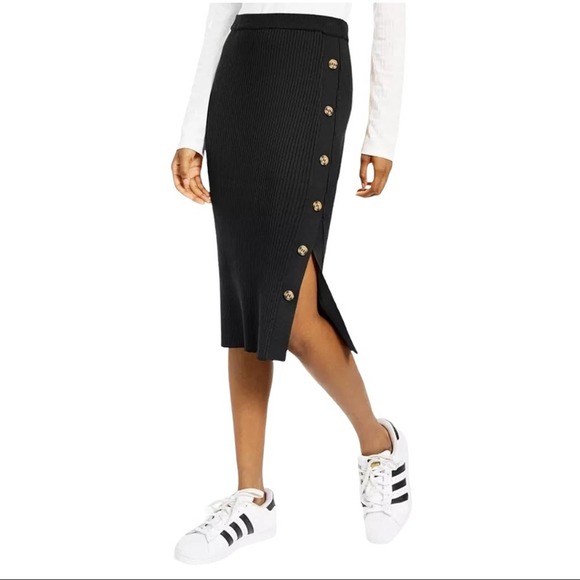 Hippie Rose Dresses & Skirts - Hippie Rose Button Sweater Skirt